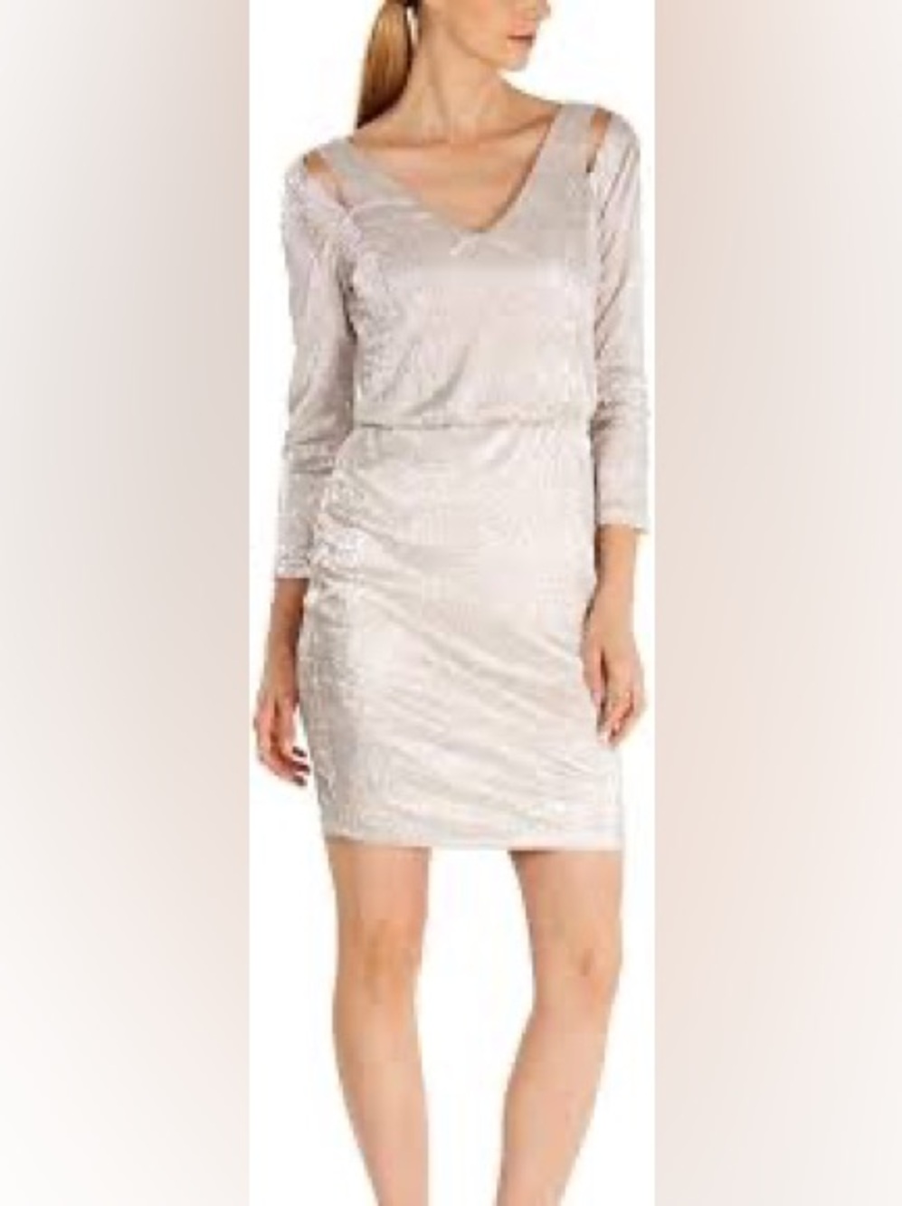 Calvin Klein Champagne sheath Dress